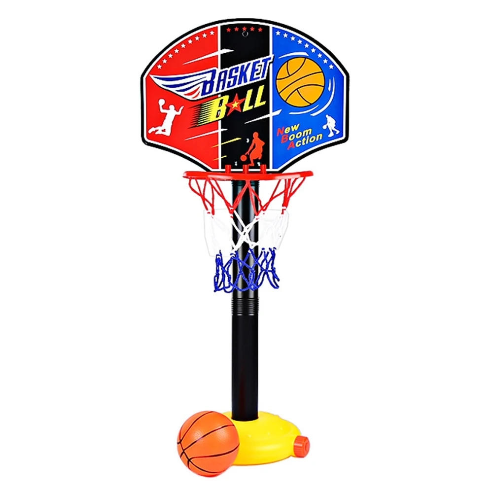 Детский баскетбол стенд игрушечные лошадки регулируемый Крытый Спорт Баскетбол обруч игрушка набор подставки мяч Backboard с надувным насос