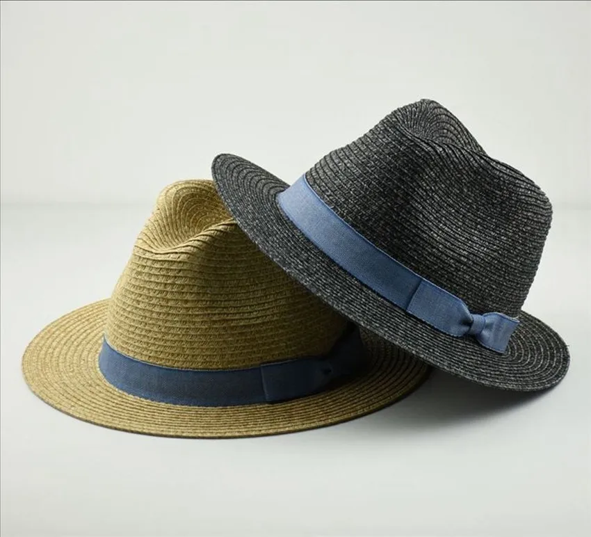 

Male straw hat men summer beach panama hats adult sun hat man small size fedora hats 55cm 57cm