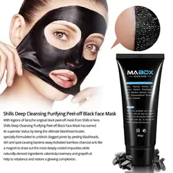 60 г Mabox черная маска бамбуковый уголь очистки угорь маска для глубокого очищения пятна морщины уход за кожей лица