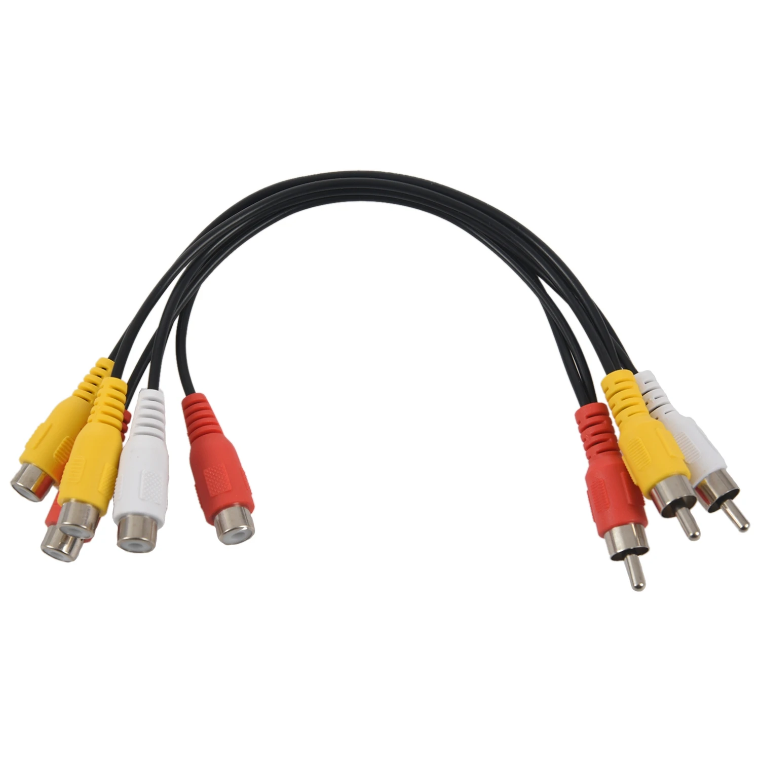 1 шт. 3 RCA папа на 6 Женский сплиттер Розетка аудио видео кабель AV адаптер| |