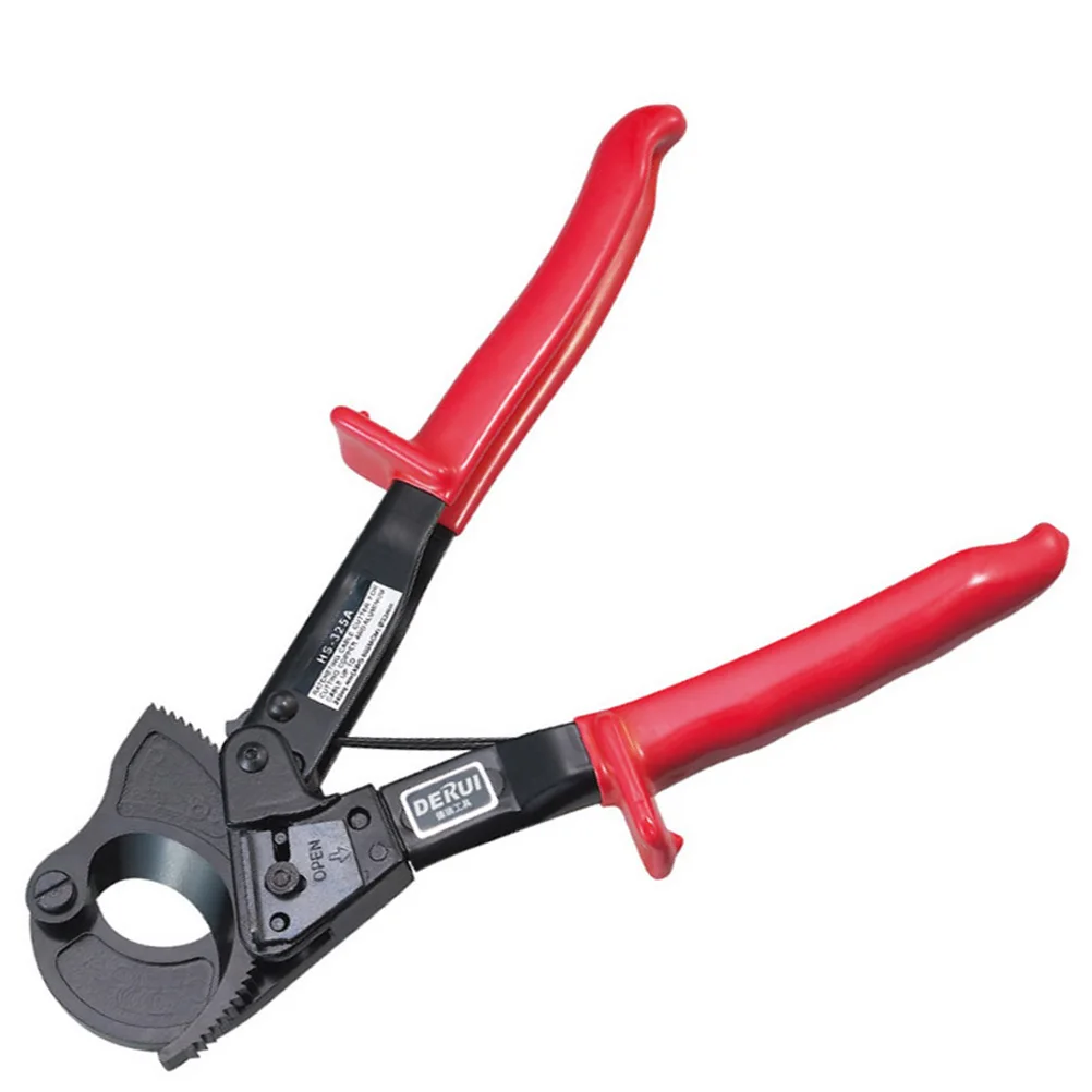 

Ratchet Wire Line Cable Cutter Heavy Duty Aluminum Copper Cutting Hand Tool
