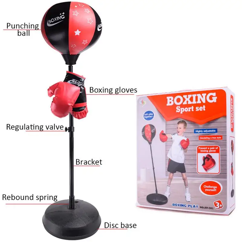 With Fancy Elastic Exercise Punch Ball Speed Boxing Training