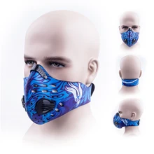 Мужская/Женская Пыленепроницаемая велосипедная маска с активированным углем, анти-загрязняющая маска для велосипедного велосипеда, тренировочная маска для лица
