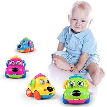 

1PC Early Education Baby Toy Wind Up Clockwork Car Toys for Children & Kids Boys and Girls, Random Color