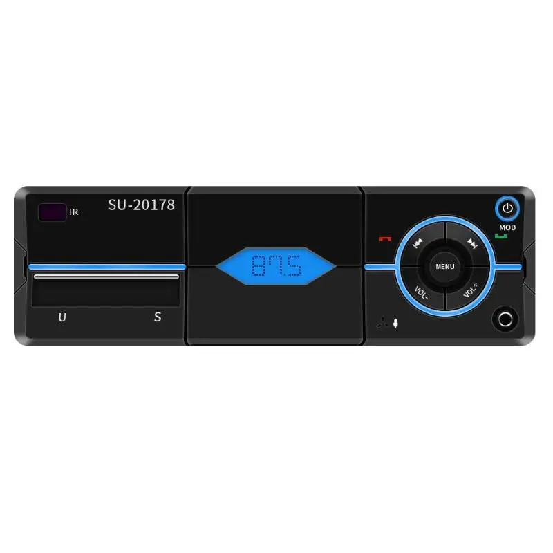 

SU-20178 1din Car Radio Stereo Bluetooth Autoradio 12V Universal Audio Auto FM Radio with Phone Holder Remote Control