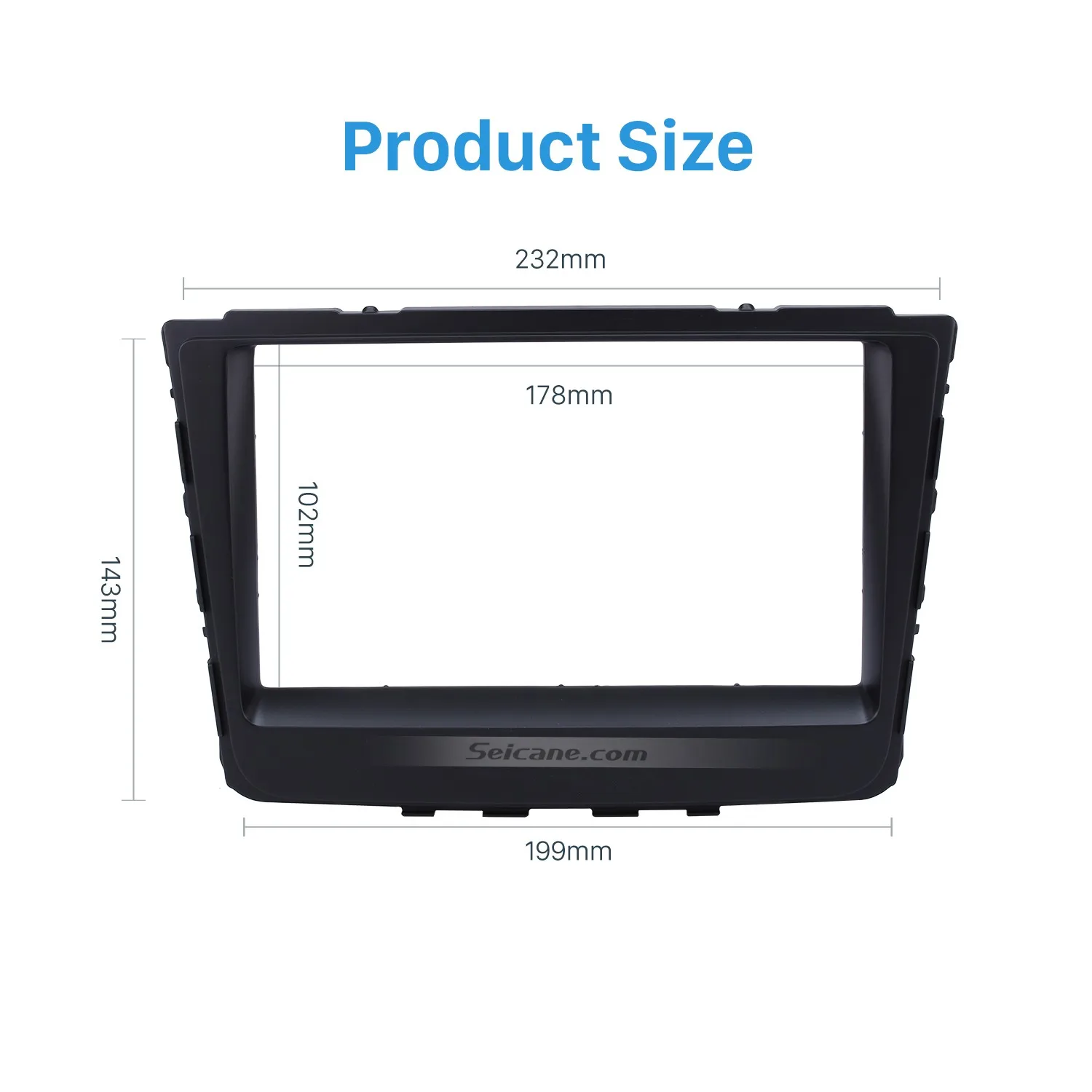 

Seicane 178*100mm 2Din For HYUNDAI IX25 CRETA 2014 2015 2016 2017 2018 Car Radio Fascia Frame Refitting Panel Dashboard