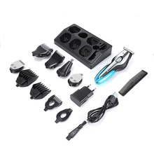 Новинка,, Kemei Km5031, 11в1, профессиональная электрическая машинка для стрижки волос, триммер, стрижка, бритва для бороды, бритва, инструменты для укладки, перезаряжаемый, нет