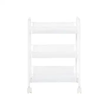 

Removable 3 Tiers Metal Rolling Wheel Storage Rack Trolley Kitchen Island Cart Hair Salons Beauty Salons carrinho