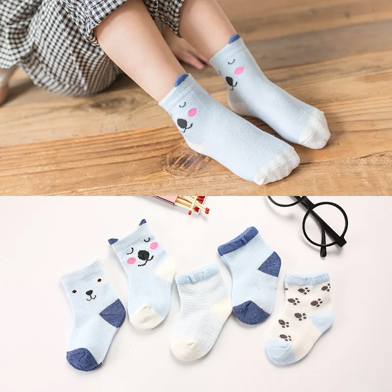 

19 Spring And Autumn New Pattern Pure Cotton Baby Three-dimensional Ears Male Girl Cartoon Children Socks