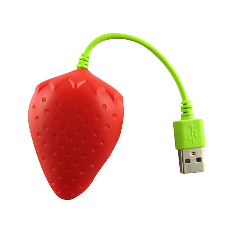 Милый фруктовый стиль в форме клубники 4 порта Usb 2 0 концентратор для ноутбука