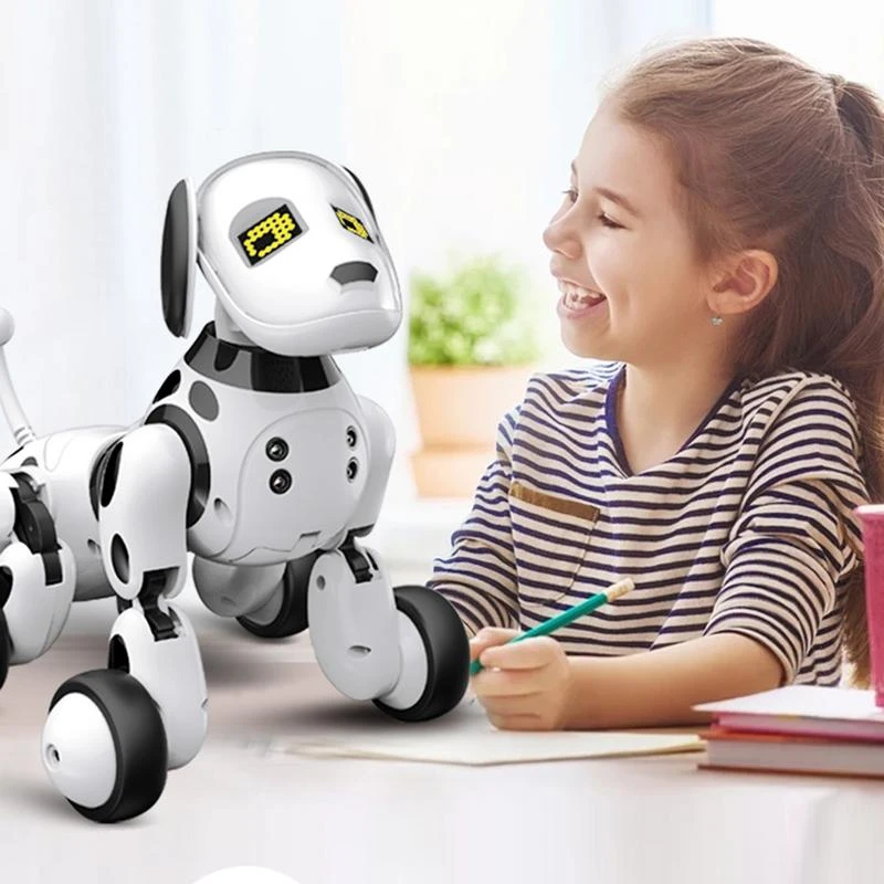 新しい誕生日プレゼント Rc ズーマー犬 2 4 グラムワイヤレスリモートコントロールスマート犬電子ペット知育玩具子供のおもちゃのロボットおもちゃ Electronic Pets Aliexpress