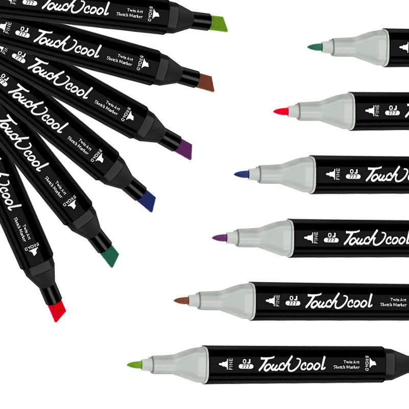 

2019 New 60 Color/box Art Markers Set Dual Headed Artist Sketch Oily Alcohol based copic markers For Animation Manga NP280