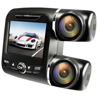 V68 Dash Cam,Fhd 1080P+1080P 2Inch Car Dvr Dual Lens Cameras Vehicle Rear Video Recorder ,Driving Dvr Recorder,Loop Recording,