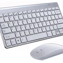 BEESCLOVER 2,4G Беспроводная клавиатура мышь Набор Мини мультимедийная клавиатура мышь комбо набор для ноутбука ноутбук Mac Настольный ПК