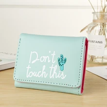 Short Women's Wallet Cartoon Cute Small Three Fold Pu Leather Letter Card Bag Wallet Purse Short Women's Wallet Cartoon Cute Small Three Fold Pu Leather Letter Card Bag Wallet Purse