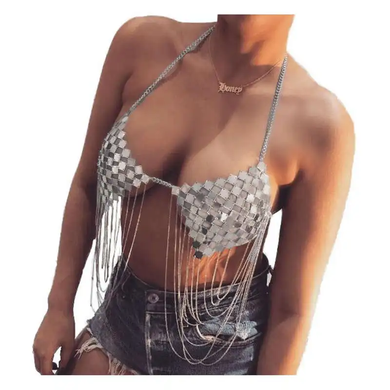 

Chain Necklace Fashion Womens Body Jewelry Bra For Bikini Summer Beach Party Dress