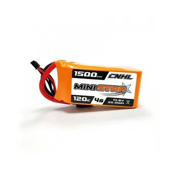 

High Quality CNHL MiniStar 14.8V 1500mAh 4S 120C Lipo battery XT60 Plug for RC Drone FPV Racing Frame Part Accessories