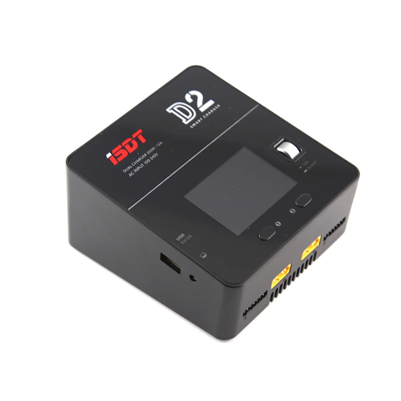 ISDT D2 200 Вт 24A AC двухканальный выход умный аккумулятор баланс зарядное устройство