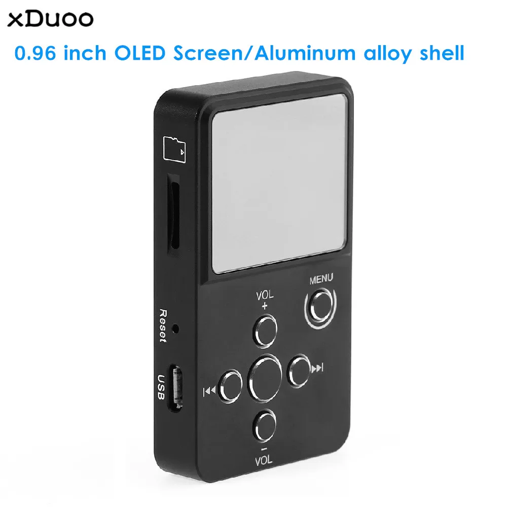 

XDuoo X2 HiFi Digital Audio Player MP3 MP4 with 0.96 inch OLED Screen TF Card Slot Aluminum Alloy Housing