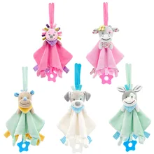 Soft Newborn Baby Toys 0-12 Months Cartoon Animal Comforter Baby Rattle Toys Mobile Toys for Baby Educational Bebe Soothe