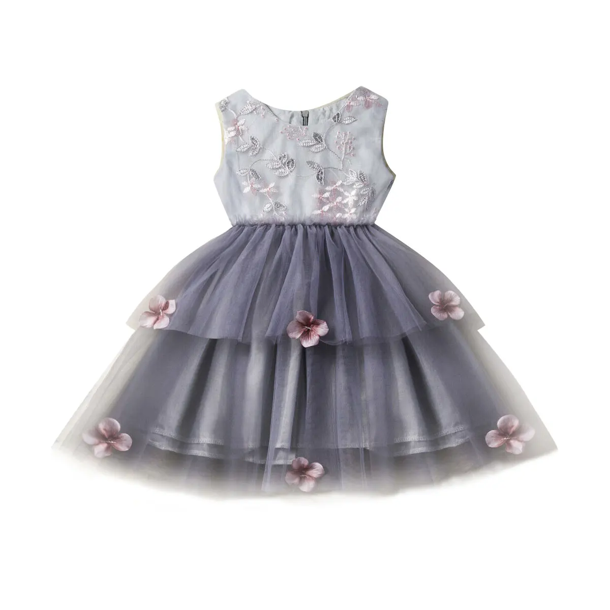 2019 New Toddler Kid Baby Girl Tutu Dress Flower Tulle Princess Ball Gown Wedding Formal Party For Girls Sundress 6M-5T | Детская одежда