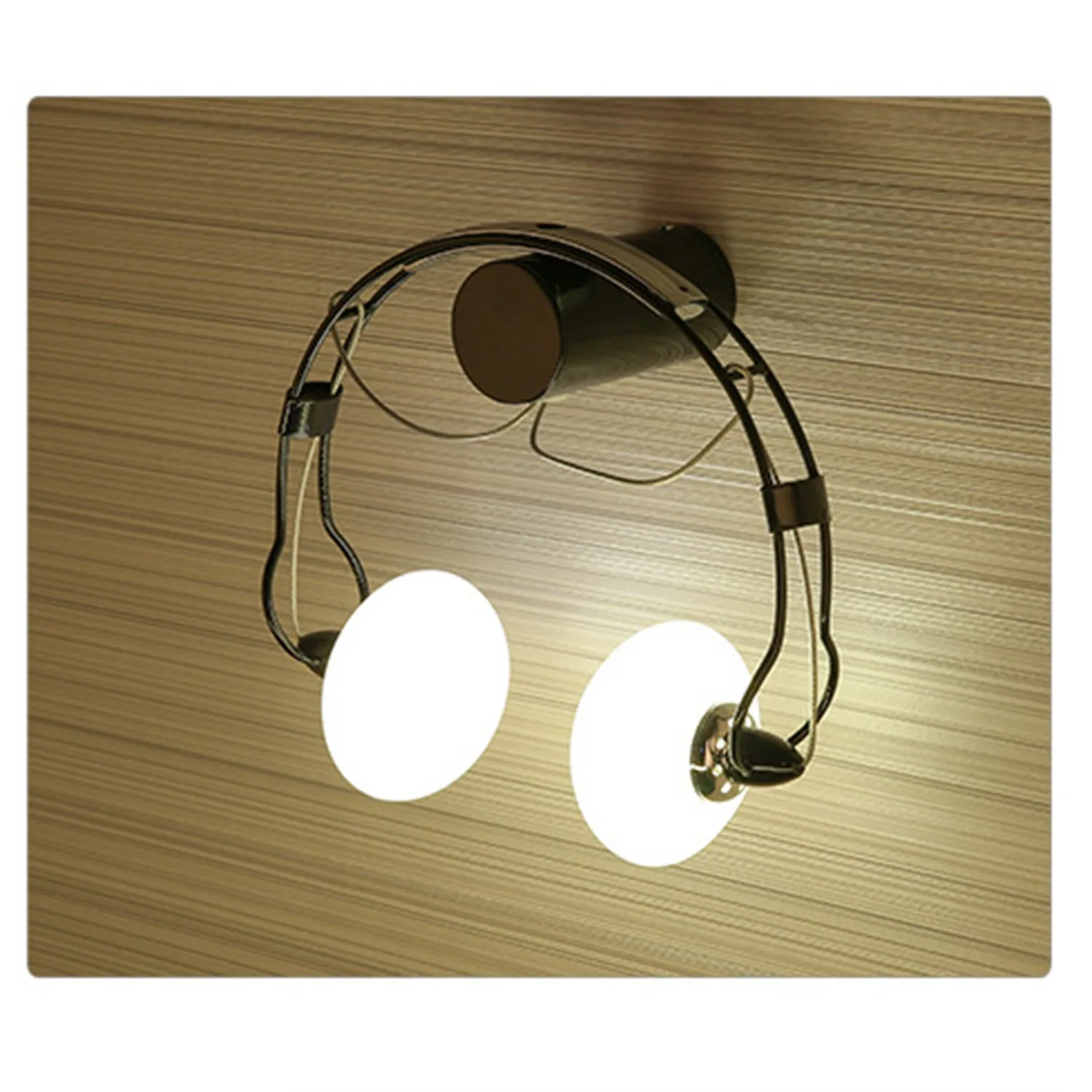 

American Country Creative Iron Led Wall Lamp,Retro Bedroom Bedside Aisle Cartoon Headset Wall Light For Children Room Luminair