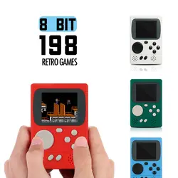 Мини портативные игровые плееры Встроенный 198 классические игры 8 бит Ретро портативная игровая консоль мальчик лучший подарок для ребенка