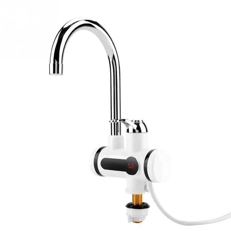 

220V Electric Kitchen Water Heater Tap Instant Hot Water Faucet Heater Cold Heating Faucet Tankless Instantaneous Water Heater