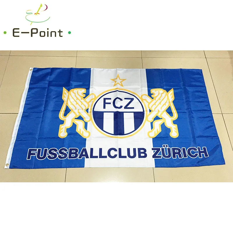 

Flag of Switzerland FC Zurich 3ft*5ft (90*150cm) Size Christmas Decorations for Home Flag Banner Gifts