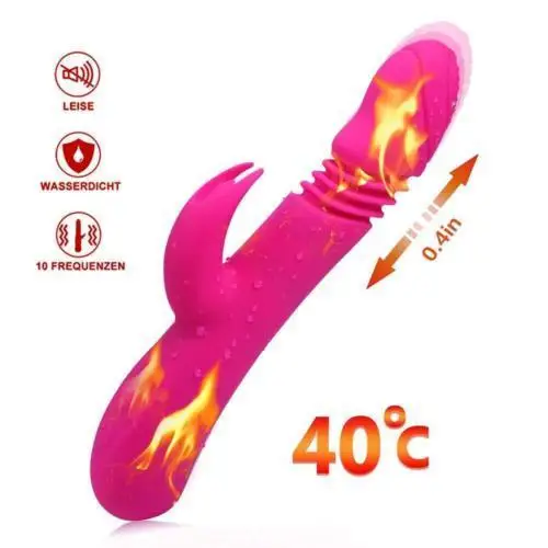 Vibefun Heated Av Vibrators Sex Toys For Woman USB Rechargeable Dildo Vibrator Stretchable G-spot Massager Wand Machine | Красота и