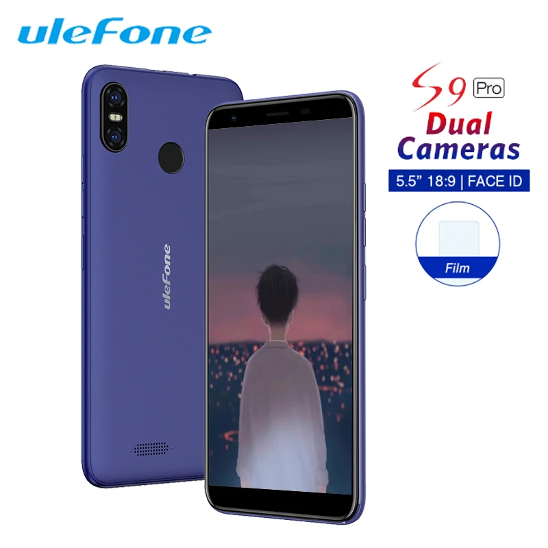 Ulefone S9 Pro Android 8,1 мобильный телефон 5,5 Inch 18:9 MTK6739 4 ядра 2 Гб Оперативная память 16 Гб Встроенная память 13MP+ 5MP двойной сзади Камера 4G смартфон