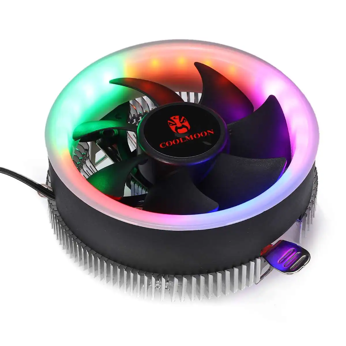 PC برودة مروحة 3Pin مروحة برودة LED الأزرق فتحة وحدة المعالجة المركزية التبريد مروحة هادئة المبرد ل إنتل 775/1156 ل AMD AM2 AM2 + AM3 AM3 +