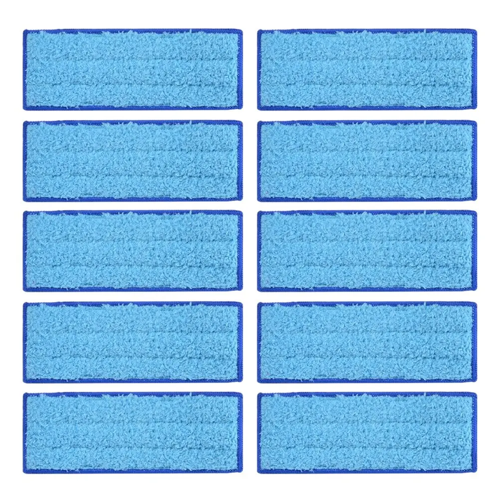 

10Pcs Microfiber Wet Cloth Mopping Pads Washable Reusable Replacement For irobot Braava Jet 240/241 Cleaner Robot 18*7cm