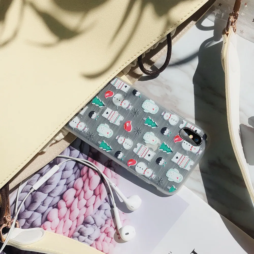 for huawei p30 p20 lite pro Чехол caseier с рождественскими элементами для P20 P30 Lite Honor 10 8X Мягкий