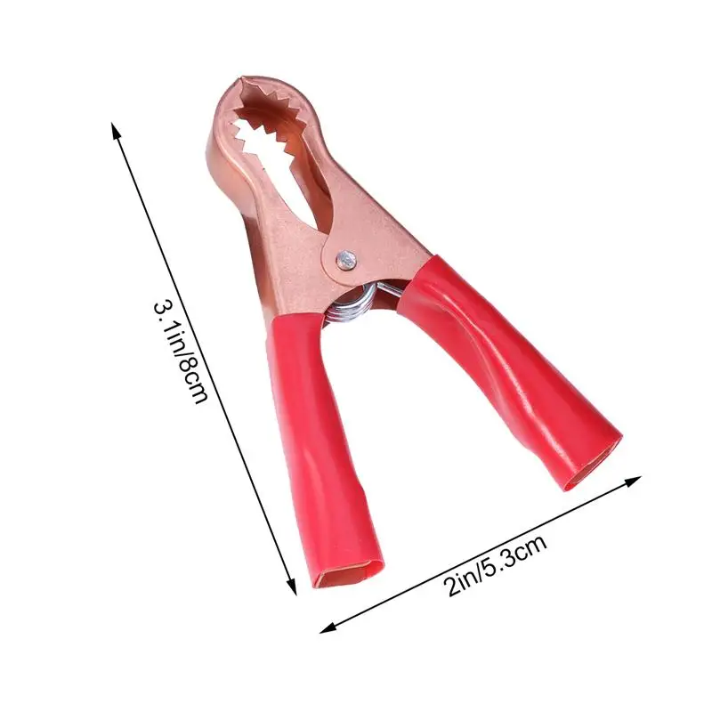 2 шт. зажимы для автомобильных аккумуляторов подключенный зажим для аккумулятора зубчатый аккумулятор клипер зарядное устройство аксессуары для кабель для запуска от внешнего источника цепи транспортного средства