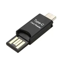 USB 3,1 type C USB-C к Micro-SD TF кард-ридер адаптер для Macbook PC мобильный телефон компактный тип-c/USB разъем тип c кардридер