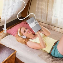 Кровать Подставка под планшет длинная гибкая рука планшет PC стенд вращение полностью металлический ленивый кровать стол кронштейн 3,5-10,6 дюймов для iPad Air Mini