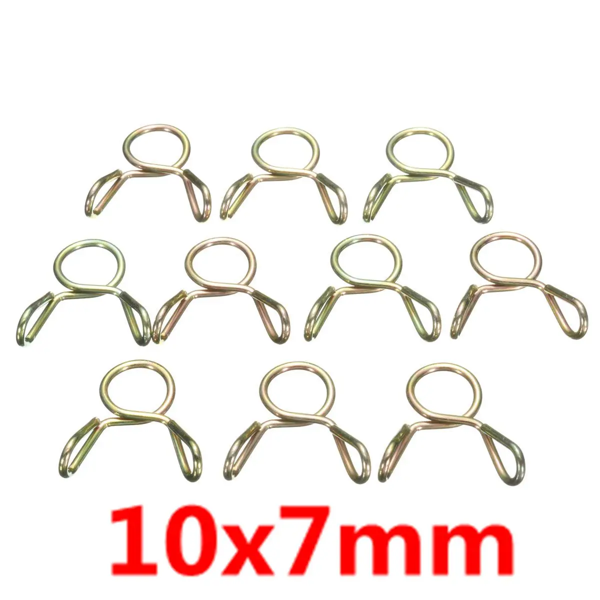 

20pcs 7mm Fuel Line Hose Tubing Spring Clip Clamp for Motorcycle Boat ATVs Scooter