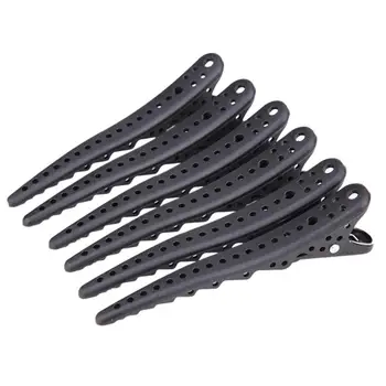 

6Pcs Hair Clips Mouth Professional Hairdressing Salon Hairpins Hair Accessories Headwear Barrette Hair Care Styling Tools Black