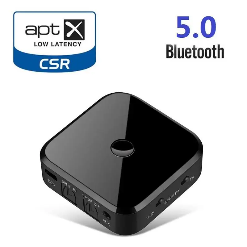 

New TX16 APTX HIFI Bluetooth Receiver Transmitter SPDIF Optical Fiber Adapter Bluetooth Transmitter 2-in-1 Support APTX
