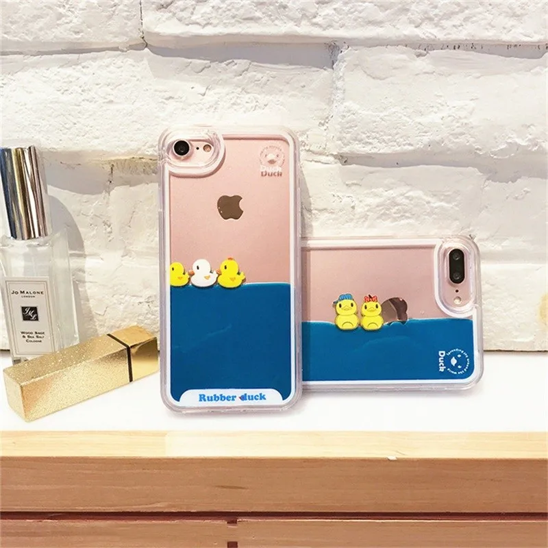 Luxury Liquid Quicksand TPU All Inclusive Soft Edge For Iphone 6 6s Plus Cartoon Animal For IPhone 7 8 Plus X Phone Back Case