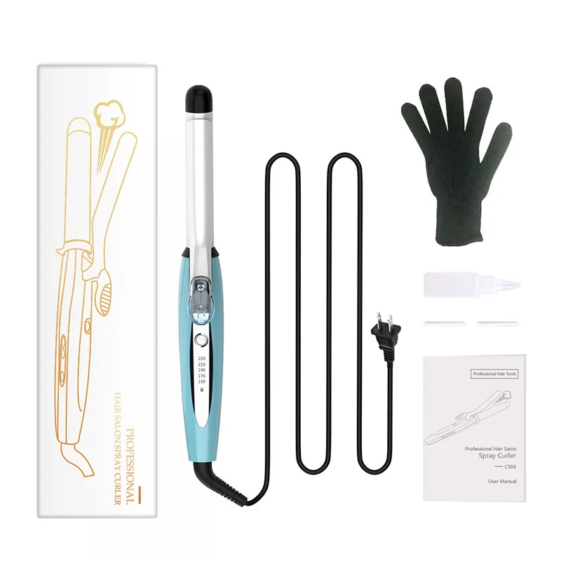 Spray Hair Curling Styling Wand Wave Iron Ceramic Curler Hairs Styling Tool New Spray Hair Curling Styling Wand Wave Iron Ceramic Curler Hairs Styling Tool New