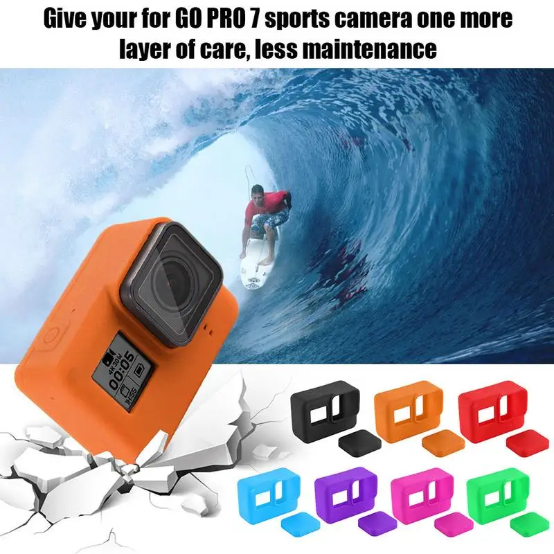Защитный чехол для камеры PULUZ Hero7 силиконовый Go Pro7/6/5 черный GO PRO 7|Чистящие
