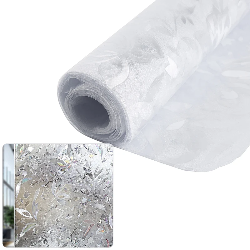 

Frosted Stained Glass Sticker Self Adhesive Frosted Privacy Static Window Film Paste Film Not Transparent Sunscreen Decoration