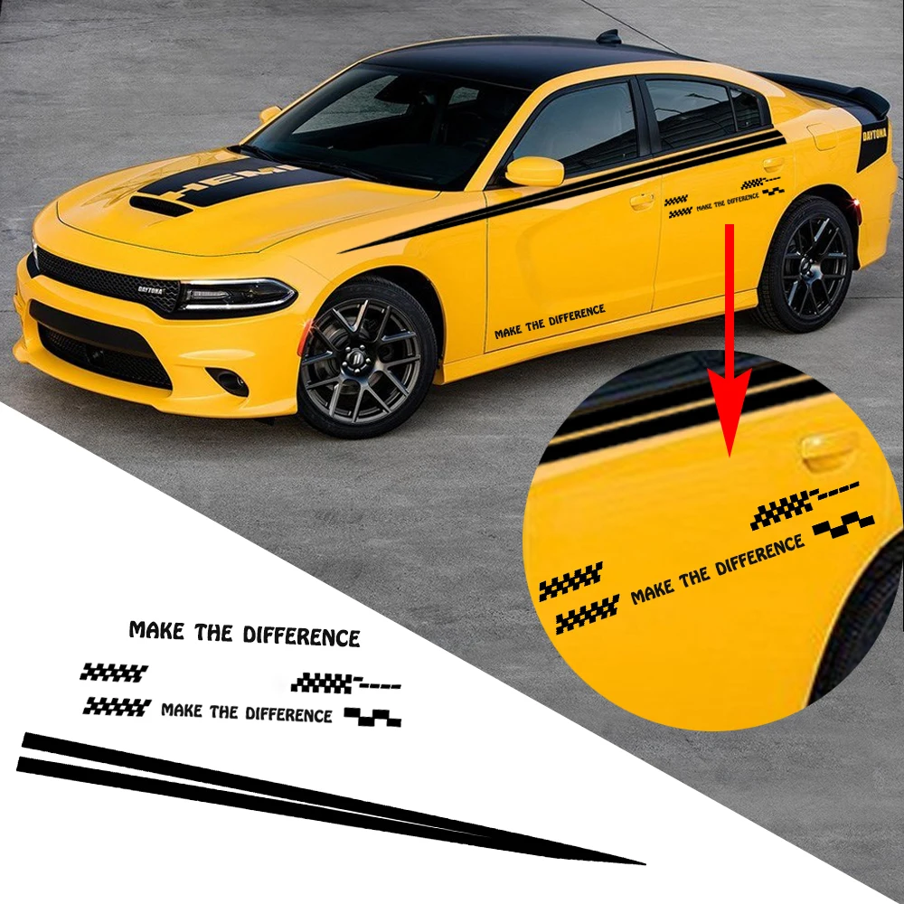 Для Dodge Зарядное устройство автомобиля стикер боковая наклейка на кузов пикап