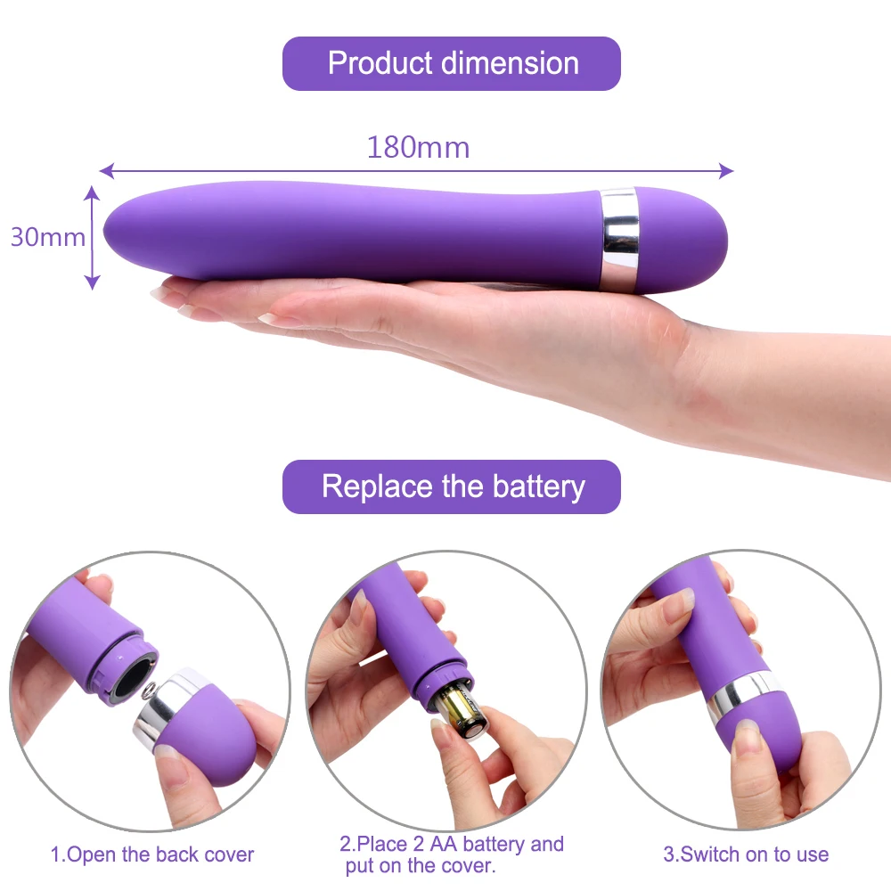 Вибратор OLO AV Stick Wand Массажер точки G вагинальный фаллоимитатор вибратор