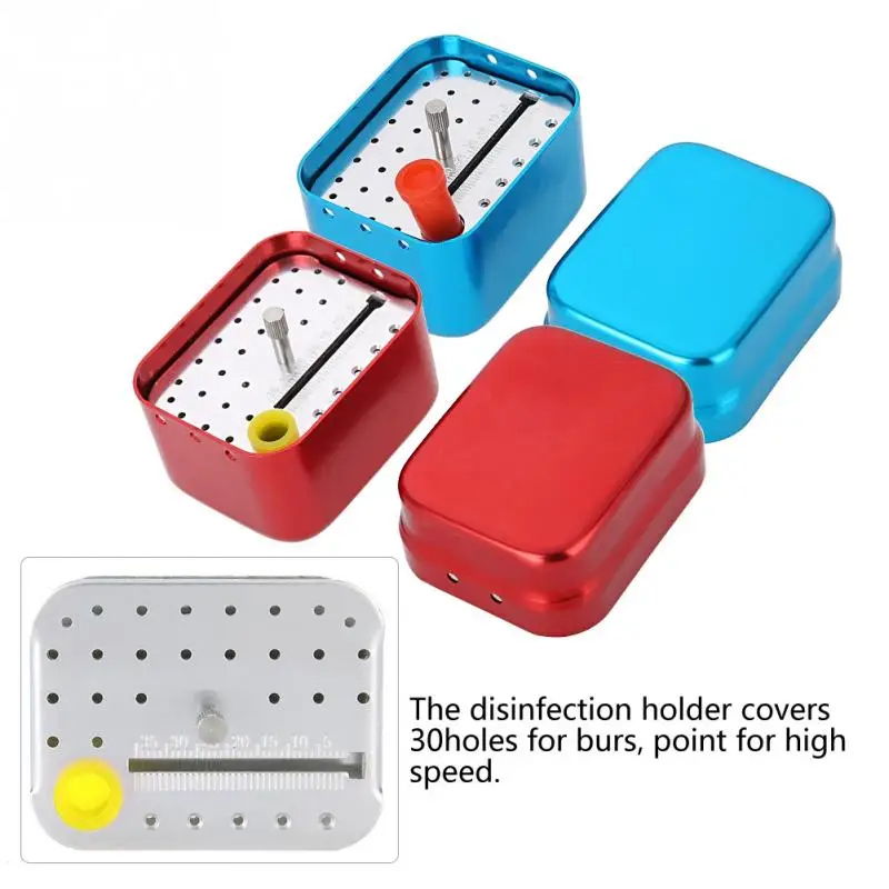 New 2Colors 30 Holes Dental Disinfection Box Autoclave Sterilizer Root