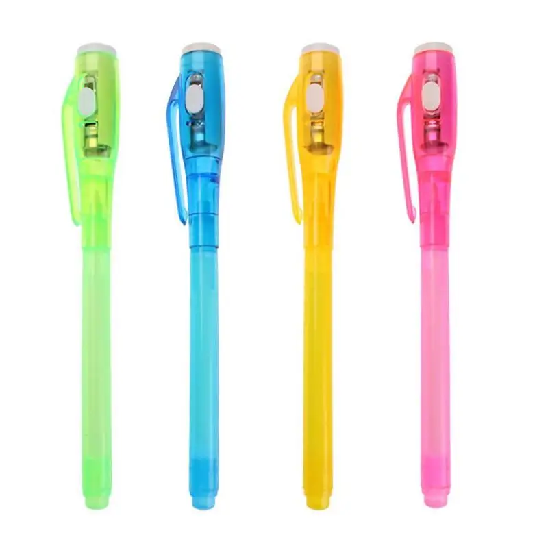 

Luminous Light Magic Pen Creative Big Head ABS UV Checking Invisible Drawing Invisible Ink Pen Marker Pen For Kids Novel Toy New