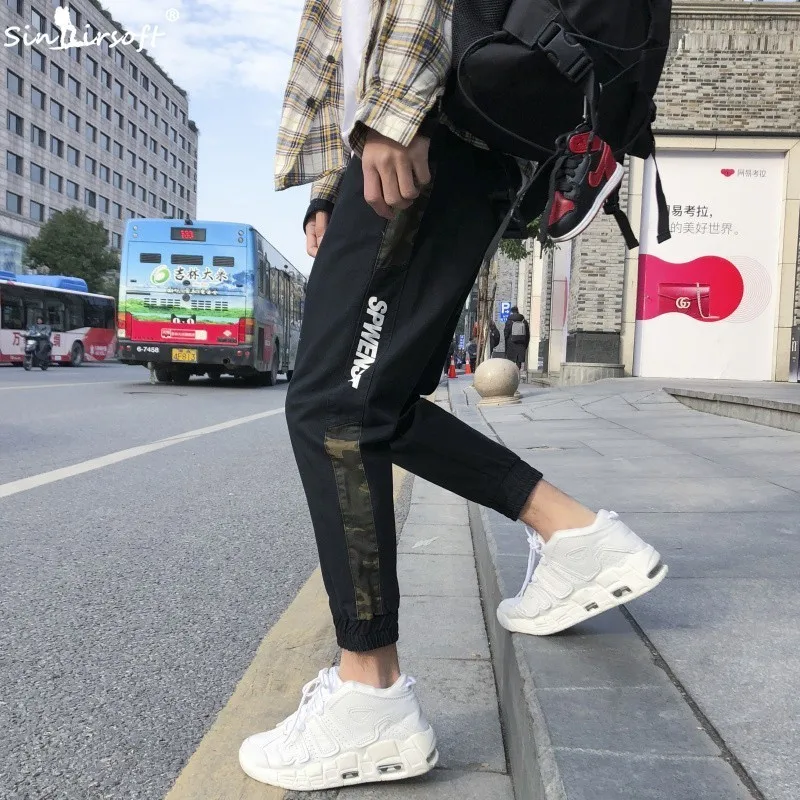 

2019 Spring And Summer Men's Casual Sports Pants Men's Tooling Sports Pants Hip Hop Pants Street Trousers Running Pants Trousers