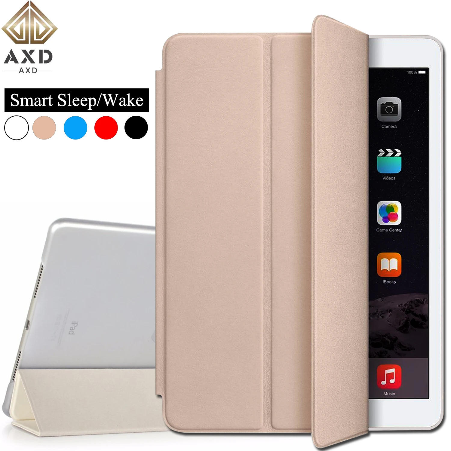 

AXD Flip leather case for Apple ipad Pro 11-inch 2018 fundas smart sleep Wake cover Stand Ultra Slim capa For A1980 A2013 A1934
